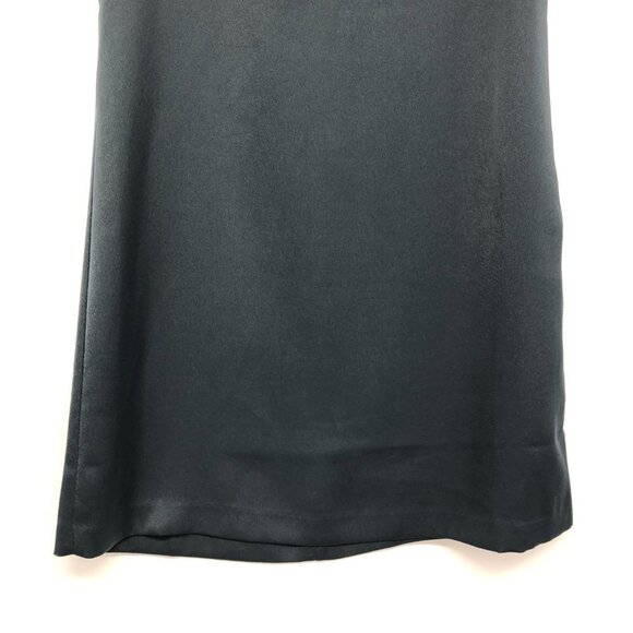 Club Monaco Navy Blue Jourdan satin Mockneck sleeveless Dress size 0 - Picture 11 of 16